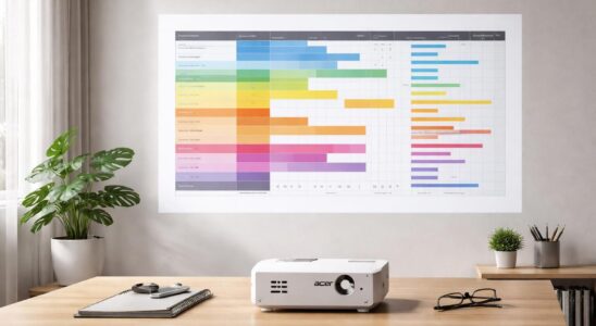 découvrez comment planifier votre budget rénovation efficacement grâce au planning projeté via vidéoprojecteur acer, pour une visibilité claire et lisible de votre projet.