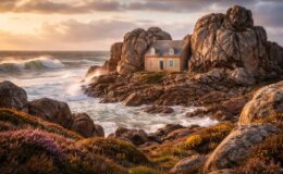 découvrez la beauté unique de la maison du gouffre de plougrescant, un joyau architectural niché face à l'océan, offrant des vues imprenables et un charme exceptionnel.