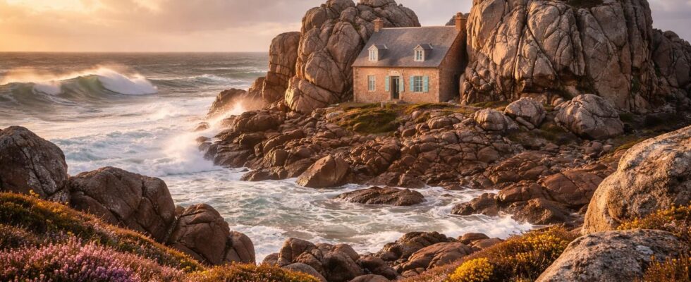 découvrez la beauté unique de la maison du gouffre de plougrescant, un joyau architectural niché face à l'océan, offrant des vues imprenables et un charme exceptionnel.