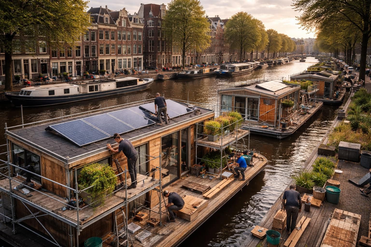 découvrez les défis uniques de la rénovation des maisons flottantes à amsterdam et les solutions créatives pour préserver leur charme tout en assurant confort et durabilité.