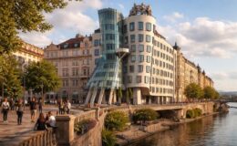 découvrez la maison dansante à prague, un chef-d'œuvre architectural symbolisant la créativité et l'innovation tchèque, alliant modernité et histoire au cœur de la capitale.