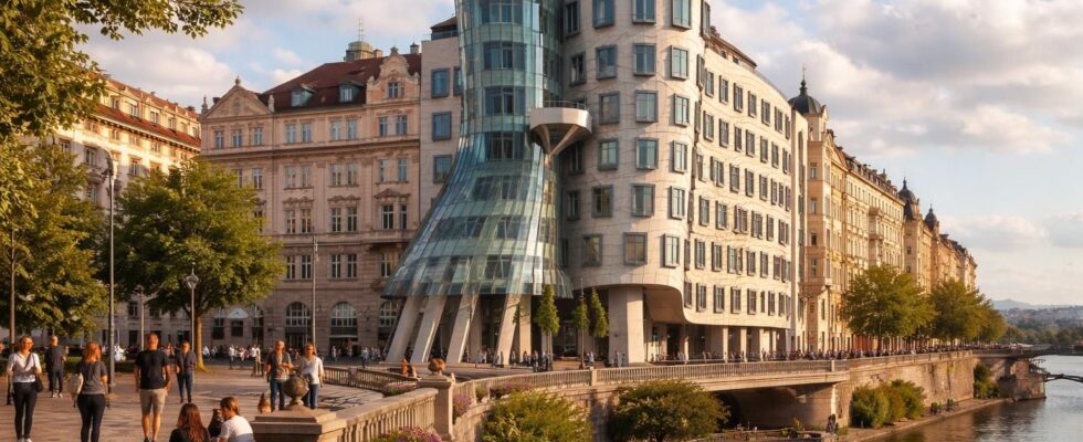 découvrez la maison dansante à prague, un chef-d'œuvre architectural symbolisant la créativité et l'innovation tchèque, alliant modernité et histoire au cœur de la capitale.