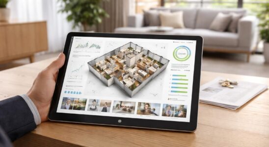 optimisez vos visites immobilières avec la gestion des plans, diagnostics et offres directement sur tablette windows pour une expérience fluide et efficace.