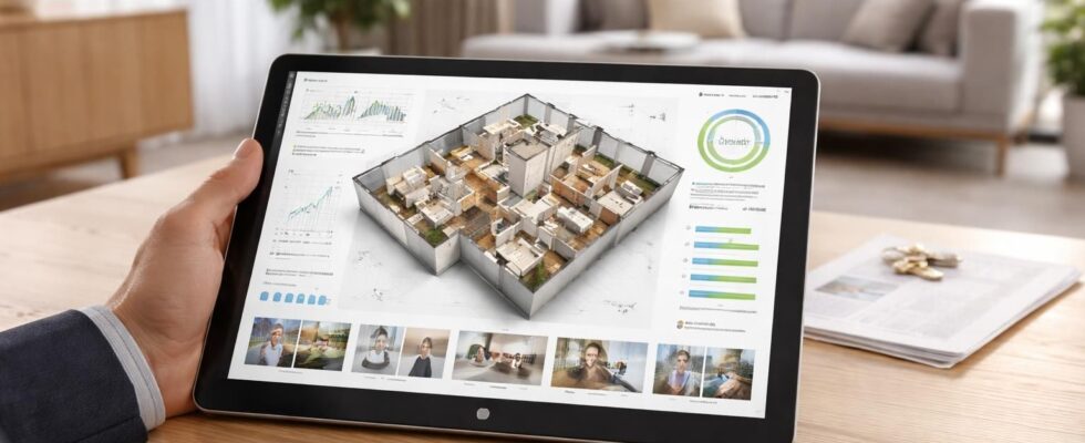 optimisez vos visites immobilières avec la gestion des plans, diagnostics et offres directement sur tablette windows pour une expérience fluide et efficace.