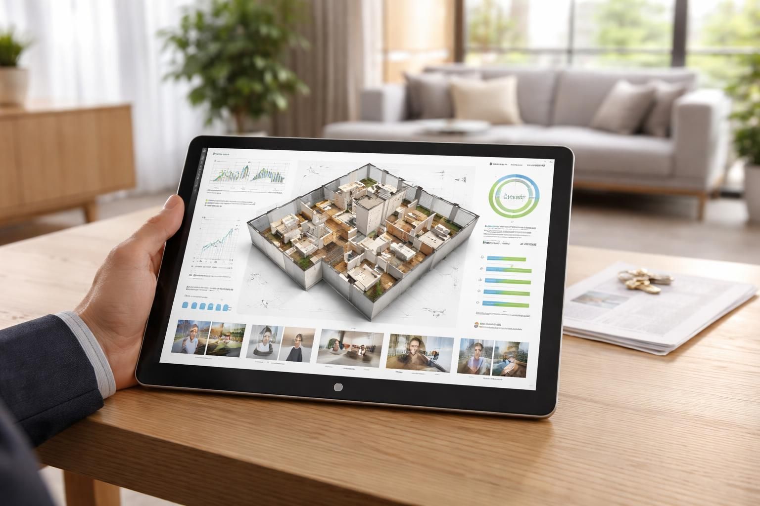 optimisez vos visites immobilières avec la gestion des plans, diagnostics et offres directement sur tablette windows pour une expérience fluide et efficace.